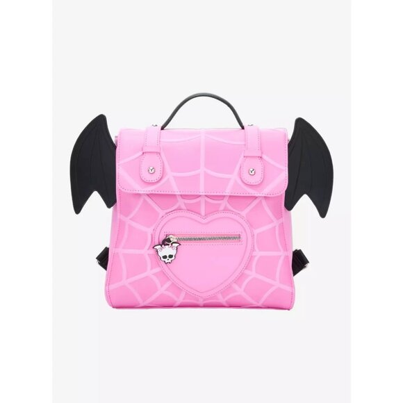 Monster High Draculaura Skullette Bat Wings Mini Backpack New - Picture 1 of 5